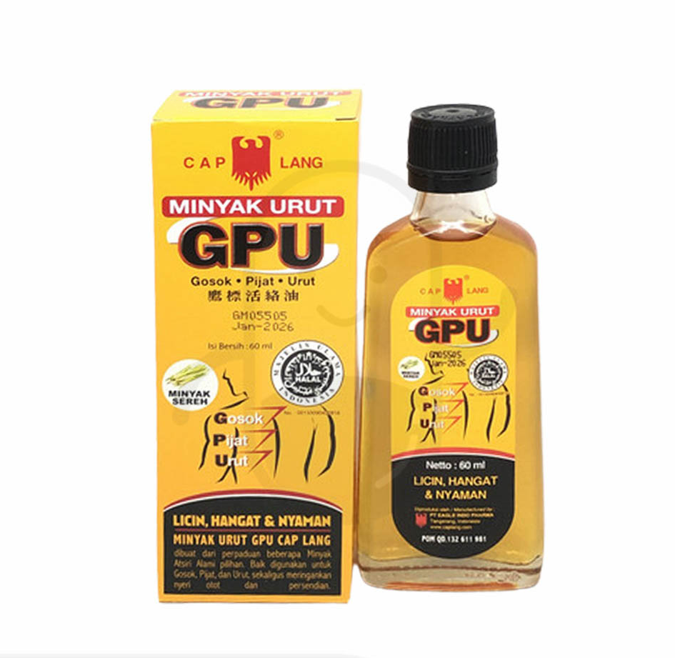 CAP LANG MINYAK URUT GPU 60 ML