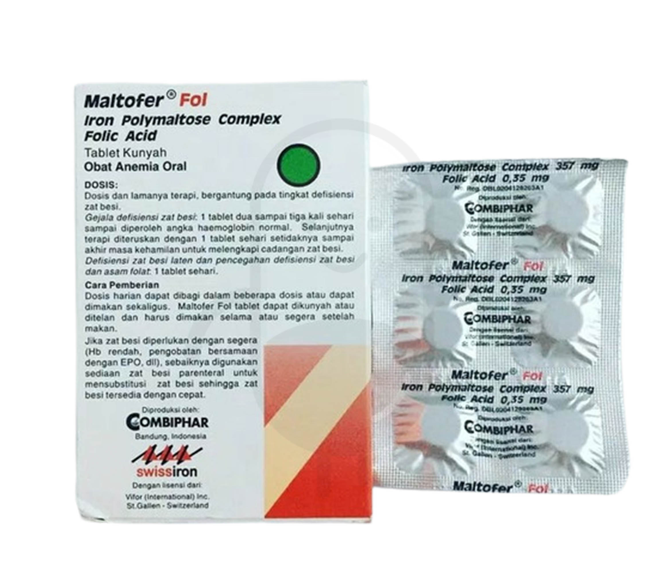 MALTOFER FOL STRIP 6 TABLET KUNYAH