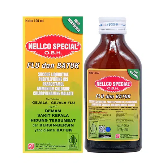 NELLCO SPECIAL OBH PE SYRUP RASA MENTHOL 100 ML