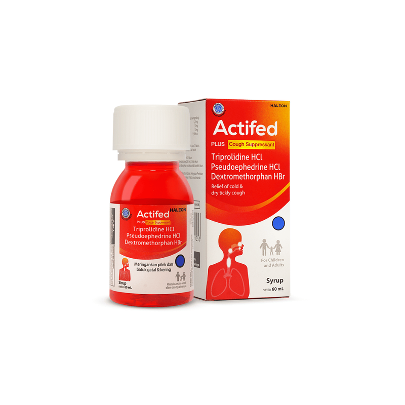 ACTIFED PLUS COUGH SUPRESSANT SIRUP 60 ML