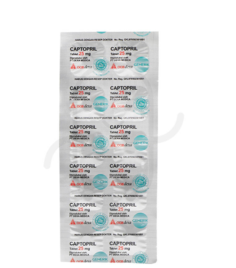 CAPTOPRIL OGB DEXA MEDICA 25 MG STRIP 10 TABLET