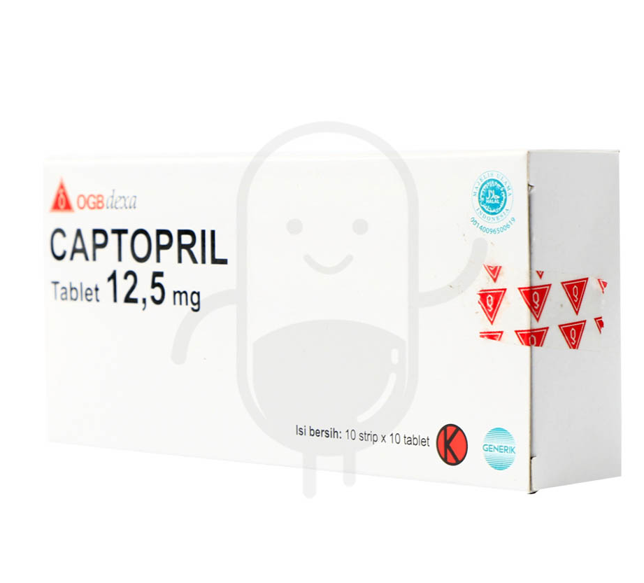 CAPTOPRIL OGB DEXA MEDICA 12.5 MG BOX 100 TABLET