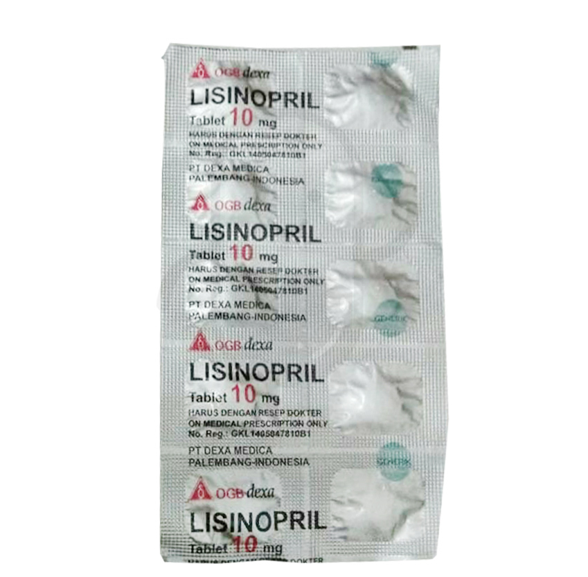 LISINOPRIL DIHYDRATE OGB DEXA MEDICA 10 MG STRIP 10 TABLET