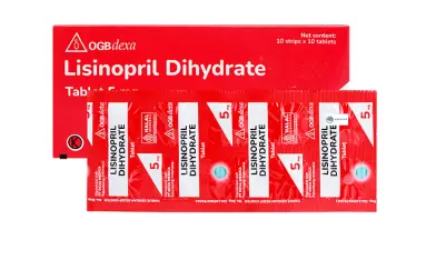 LISINOPRIL DIHYDRATE OGB DEXA MEDICA 5 MG BOX 100 TABLET