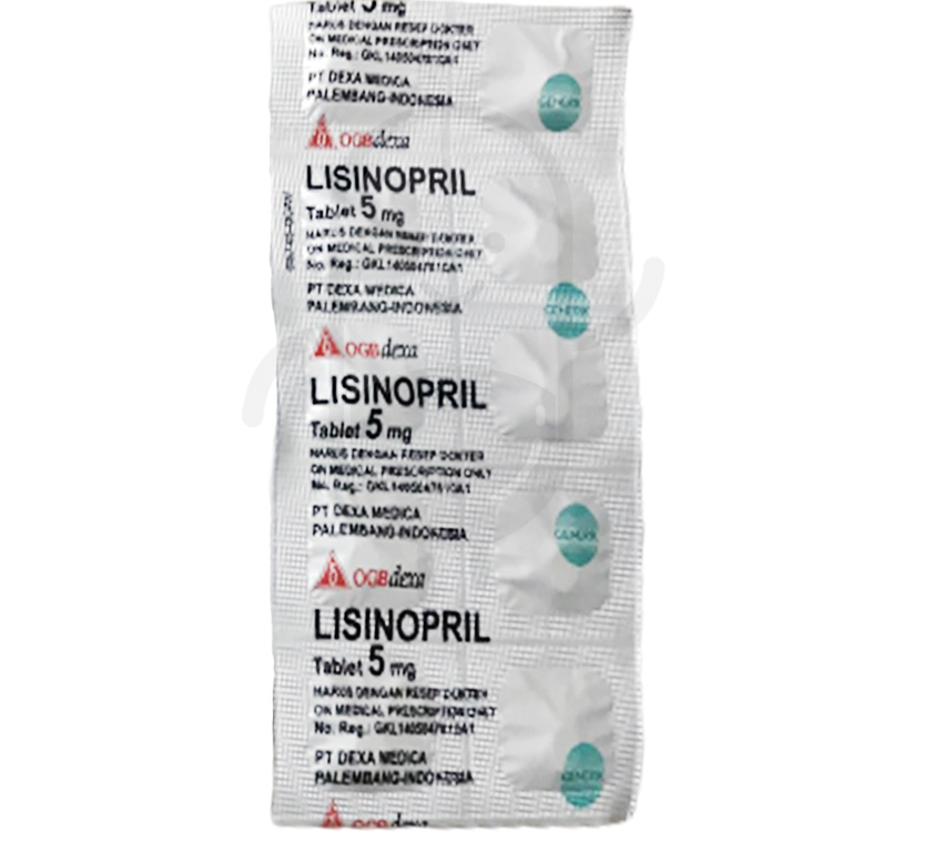 LISINOPRIL DIHYDRATE OGB DEXA MEDICA 5 MG STRIP 10 TABLET