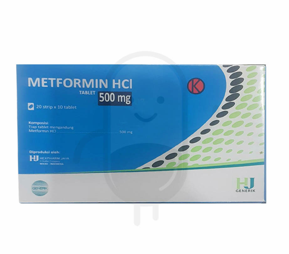 METFORMIN HCL HEXPHARM 500 MG BOX 200 TABLET