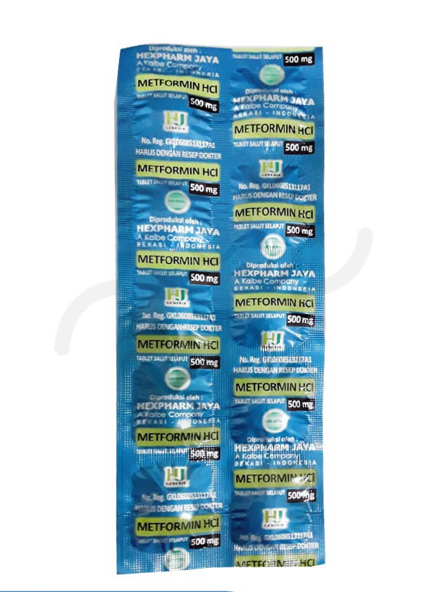 METFORMIN HEXPHARM 500 MG STRIP 10 TABLET