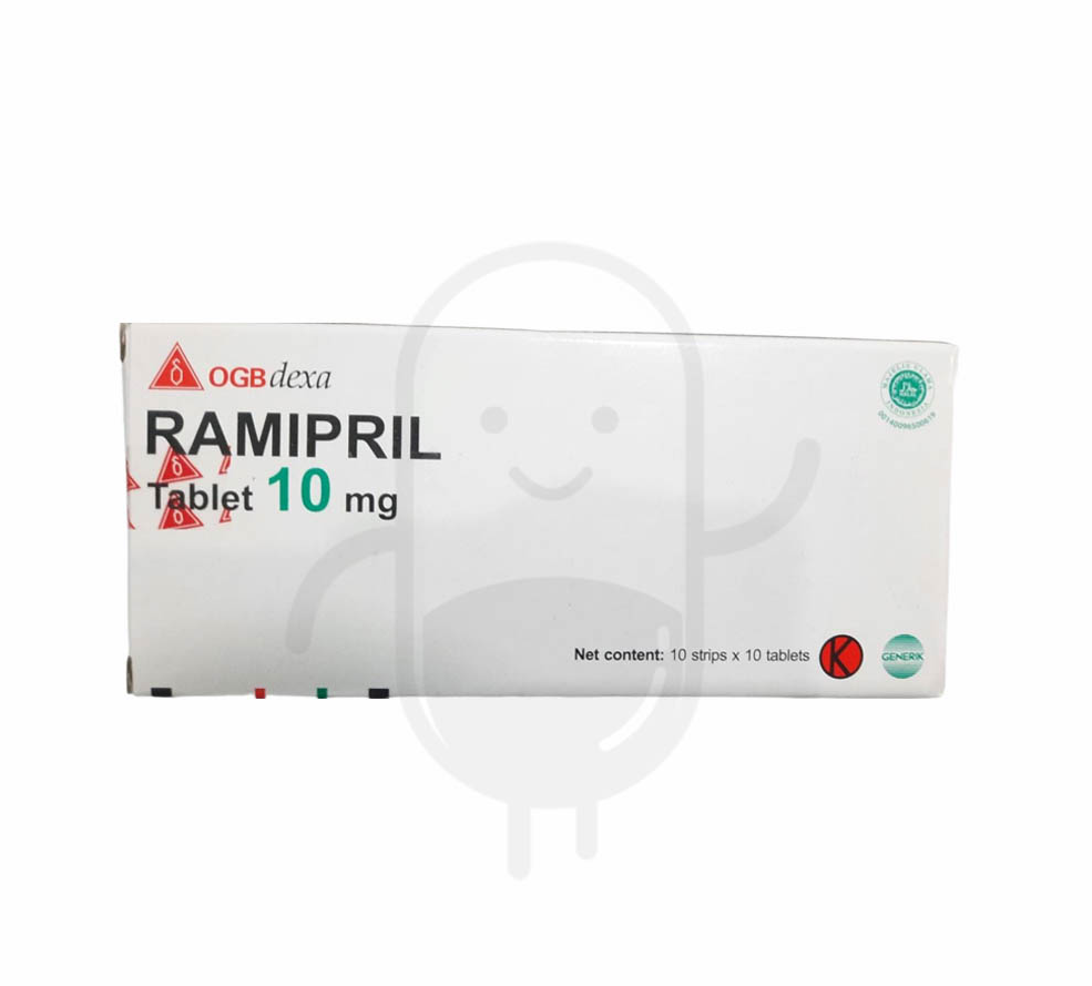 RAMIPRIL OGB DEXA MEDICA 10 MG BOX 100 TABLET