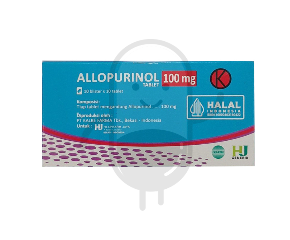 ALLOPURINOL HEXPHARM 100 MG BOX 100 TABLET