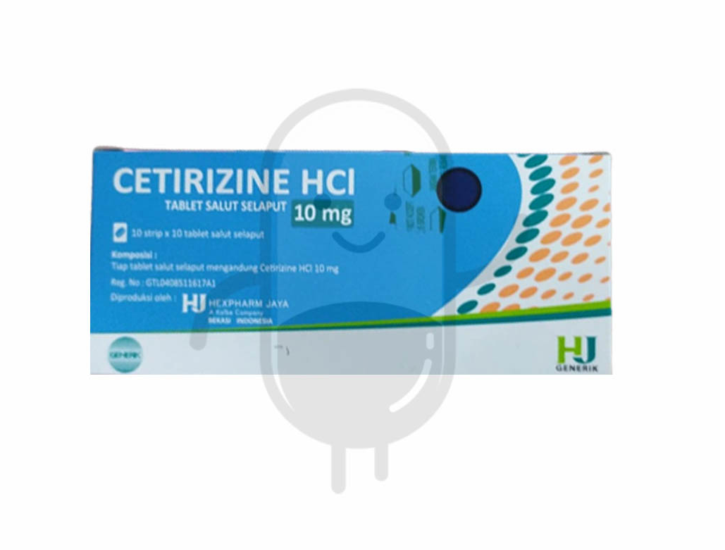 CETIRIZINE HEXPHARM 10 MG BOX 100 TABLET
