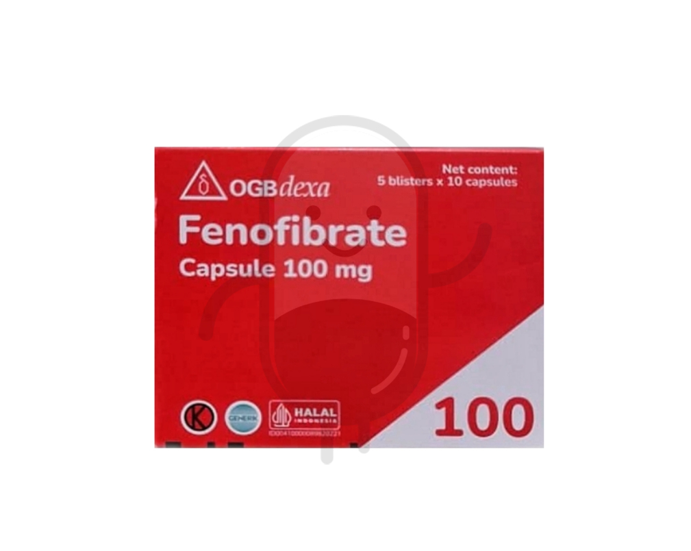FENOFIBRATE OGB DEXA MEDICA 100 MG BOX 50 KAPSUL