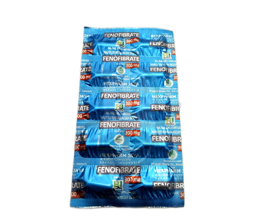 FENOFIBRATE HEXPHARM 300 MG STRIP 10 KAPSUL