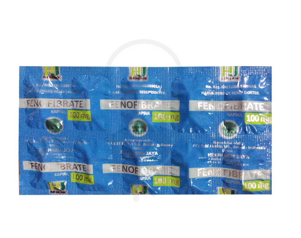 FENOFIBRATE HEXPHARM 100 MG STRIP 10 KAPSUL