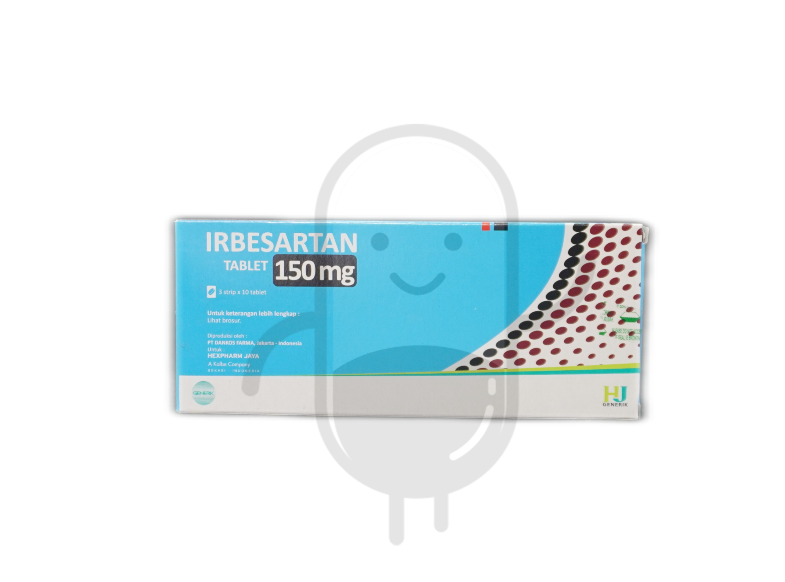 IRBESARTAN HEXPHARM 150 MG BOX 30 TABLET