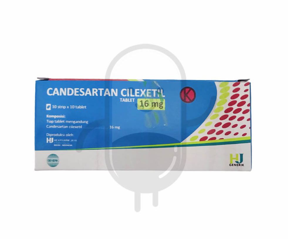CANDESARTAN CILEXETIL HEXPHARM 16 MG BOX 100 TABLET