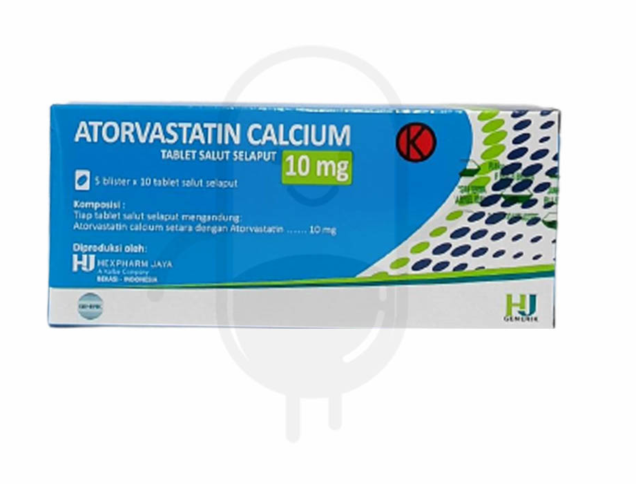 ATORVASTATIN CALCIUM HEXPHARM 10 MG BOX 50 TABLET