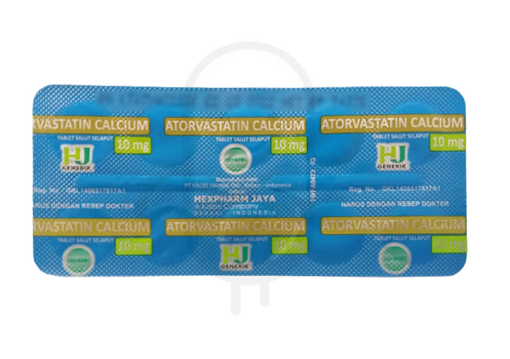 ATORVASTATIN HEXPHARM 10 MG STRIP 10 TABLET