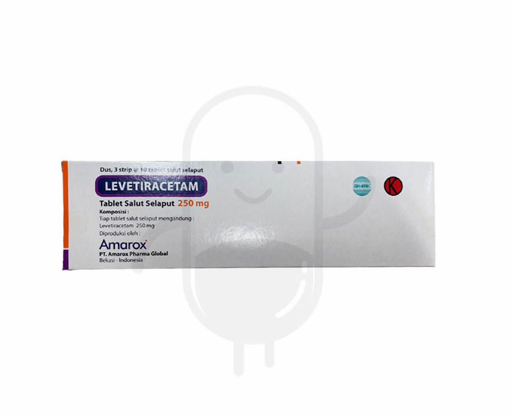 LEVETIRACETAM AMAROX 250 MG BOX 30 TABLET