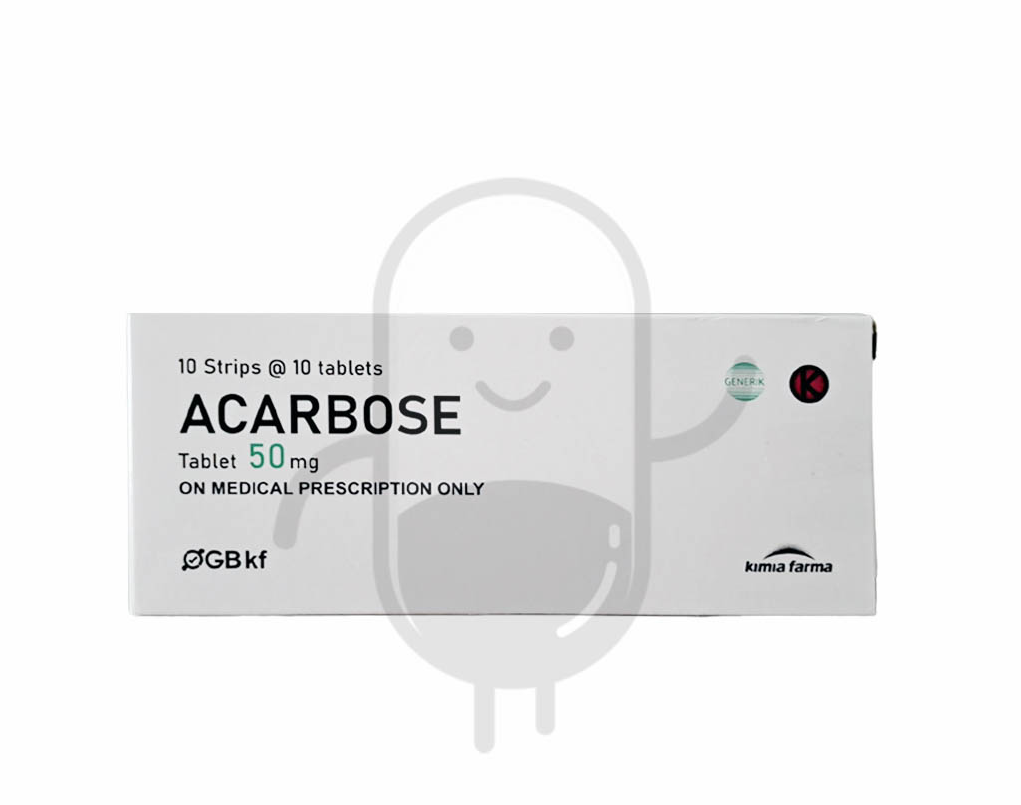 ACARBOSE KIMIA FARMA 50 MG BOX 100 TABLET
