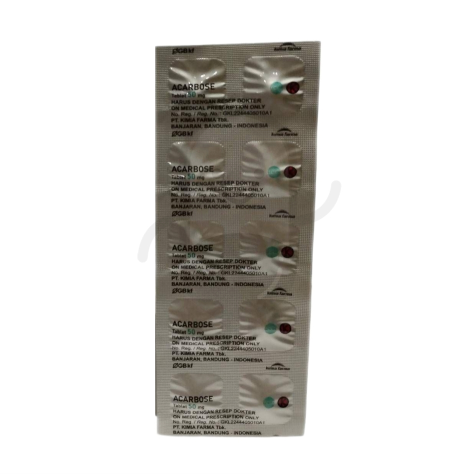 ACARBOSE KIMIA FARMA 50 MG STRIP 10 TABLET