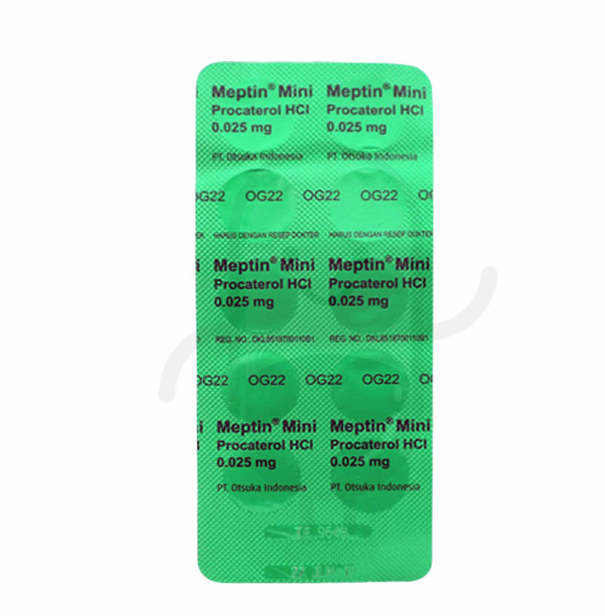 MEPTIN MINI 0.025 MG STRIP 10 TABLET