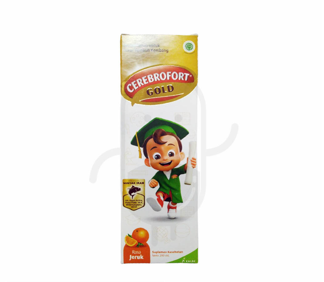 CEREBROFORT GOLD RASA JERUK SIRUP 200 ML