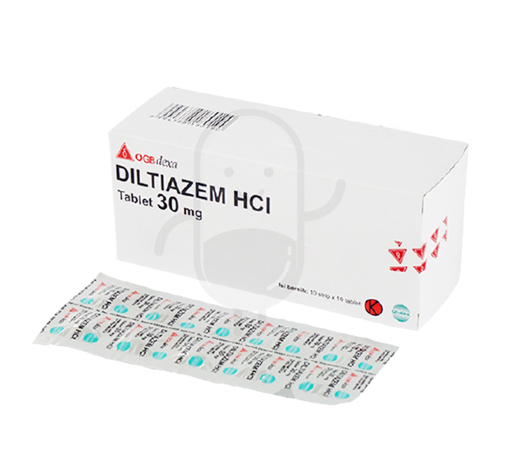 DILTIAZEM HCL OGB DEXA MEDICA 30 MG BOX 100 TABLET