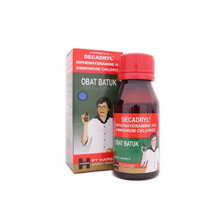DECADRYL EKPECTORANT SYRUP OBAT BATUK 60 ML BOTOL