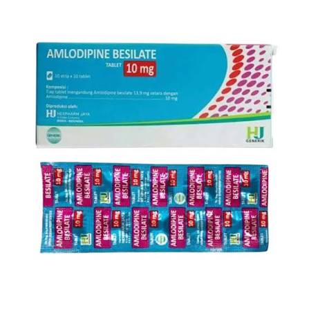 AMLODIPINE BESILATE HEXPHARM 10 MG BOX 100 TABLET