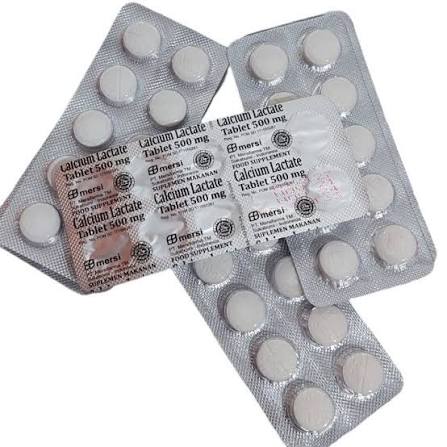 CALCIUM LACTATE MERSIFARMA 500 MG STRIP 10 TABLET