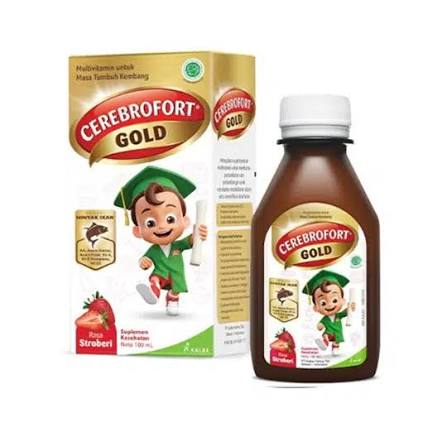 CEREBROFORT GOLD RASA STROBERI SIRUP 100 ML