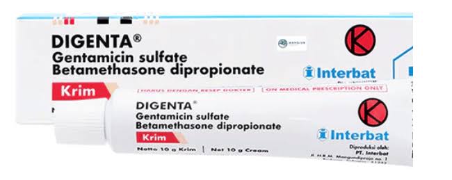 DIGENTA GENTAMICIN SULFATE CREAM INTERBAT 10 GRAM TUBE