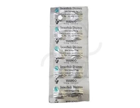 ISOSORBIDE DINITRATE YARINDO 5 MG STRIP 10 TABLET