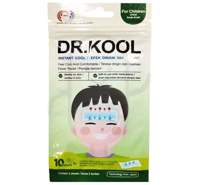 DR. KOOL MEDICAL COOLING PATCH CHILDREN SACHET 2 SHEETS