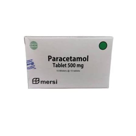 PARACETAMOL MERSIFARMA 500 MG BOX 100 TABLET