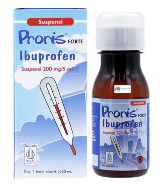 PRORIS IBUPROFEN FORTE SUSPENSI 200 MG/5 ML ISI 50 ML BOTOL