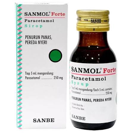 SANMOL FORTE PARACETAMOL 250 MG SYRUP ISI 60 ML BOTOL