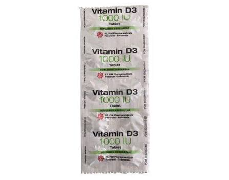 VITAMIN D3 1000 IU PIM STRIP 10 TABLET