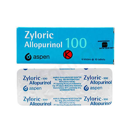 ZYLORIC 100 MG BOX 60 TABLET