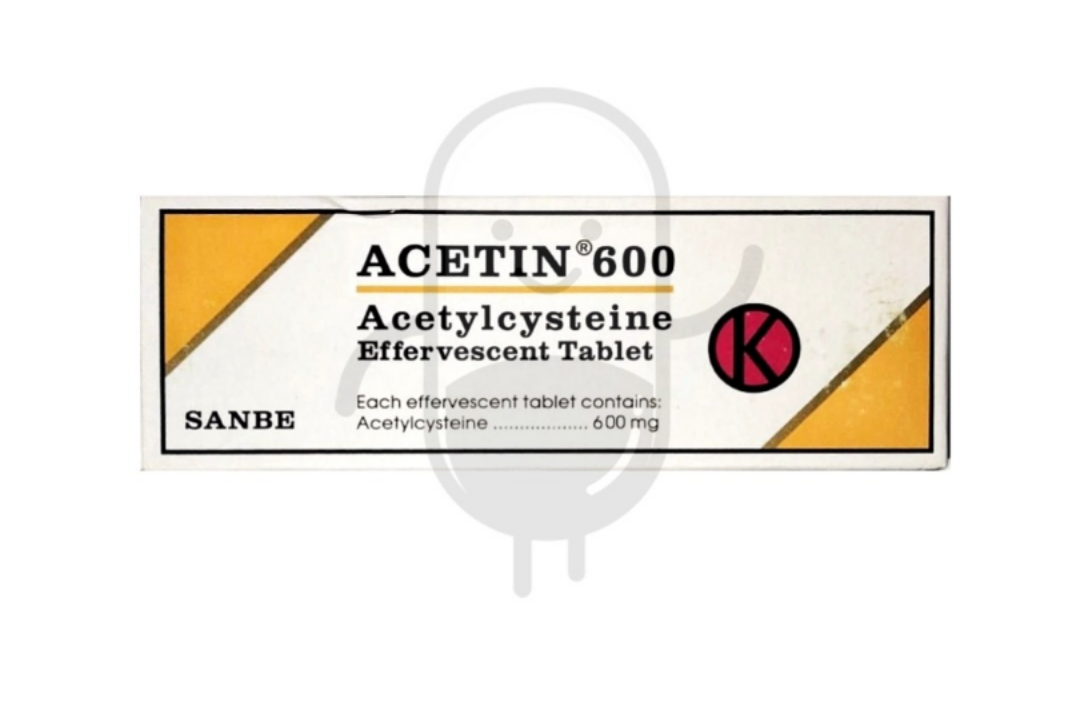 ACETIN 600 MG TUBE 10 TABLET EFFERVESCENT
