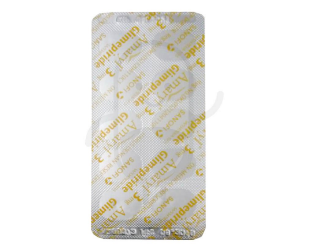 AMARYL 3 MG STRIP 10 TABLET