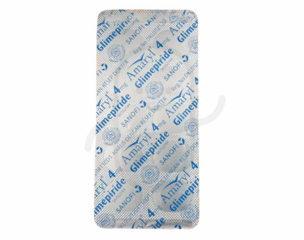 AMARYL 4 MG STRIP 10 TABLET