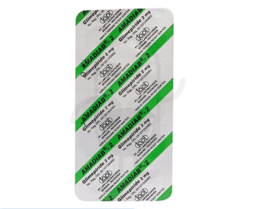 AMADIAB 2 MG STRIP 10 KAPLET