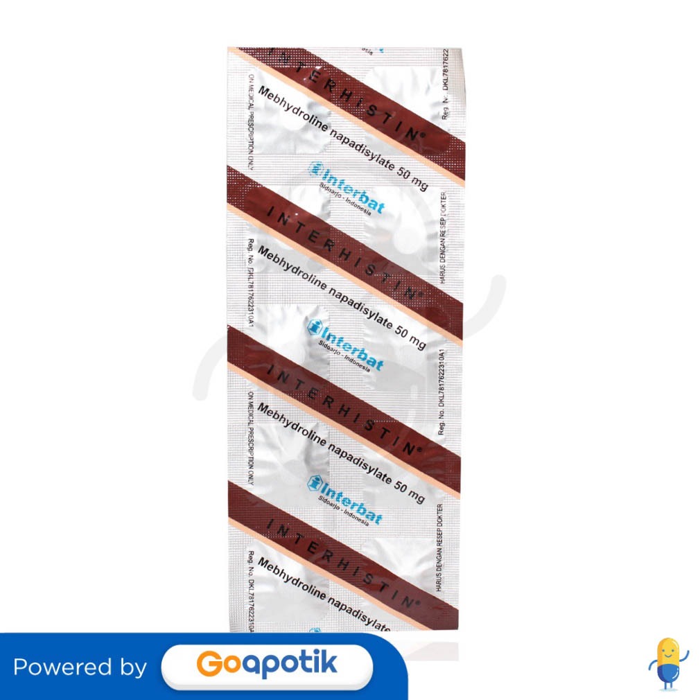 INTERHISTIN 50 MG STRIP 10 TABLET