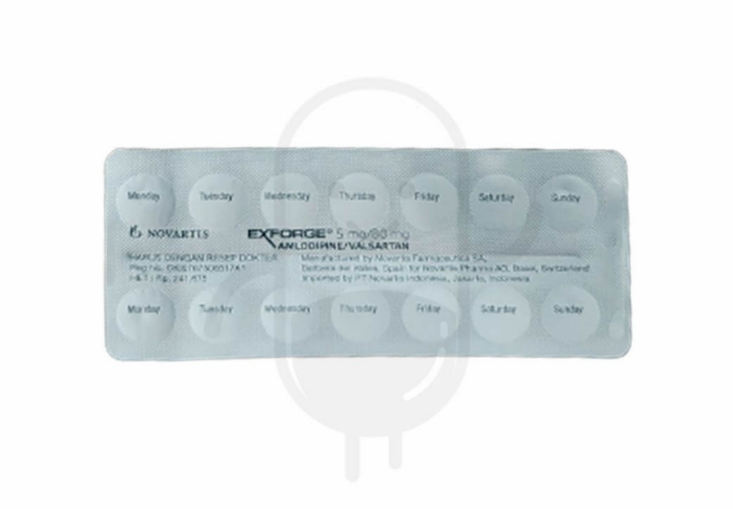 EXFORGE 5/80 MG BLISTER 14 TABLET