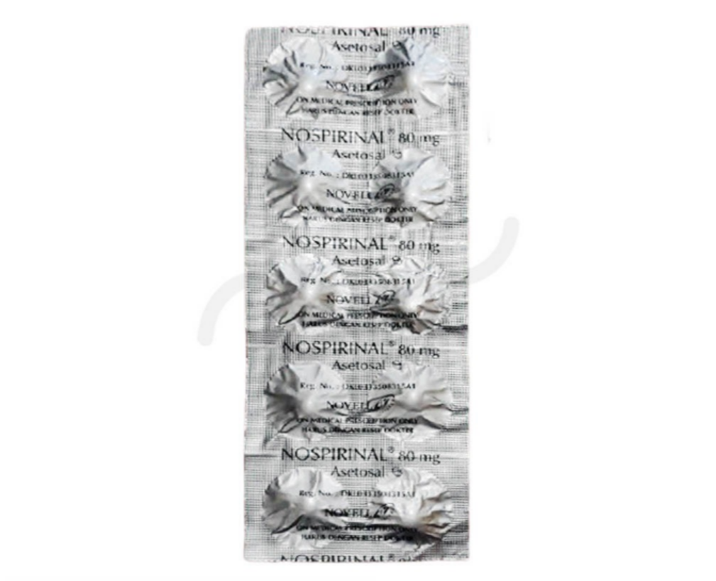 NOSPIRINAL 80MG STRIP 50 TABLET