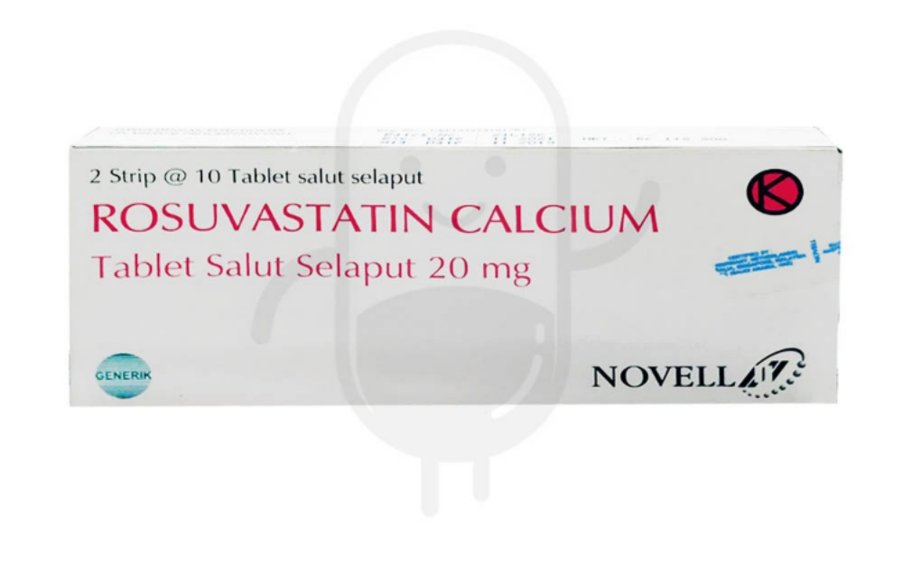 ROSUVASTATIN CALCIUM NOVELL 20 MG BOX 20 TABLET