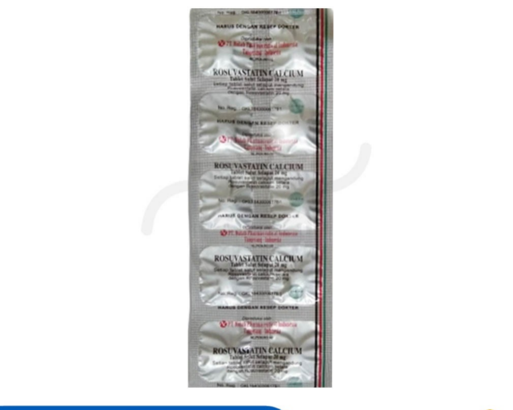 ROSUVASTATIN NULAB 20 MG STRIP 10 TABLET