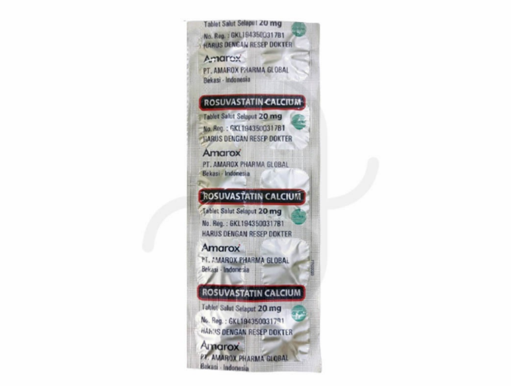 ROSUVASTATIN CALCIUM AMAROX 20 MG STRIP 10 TABLET