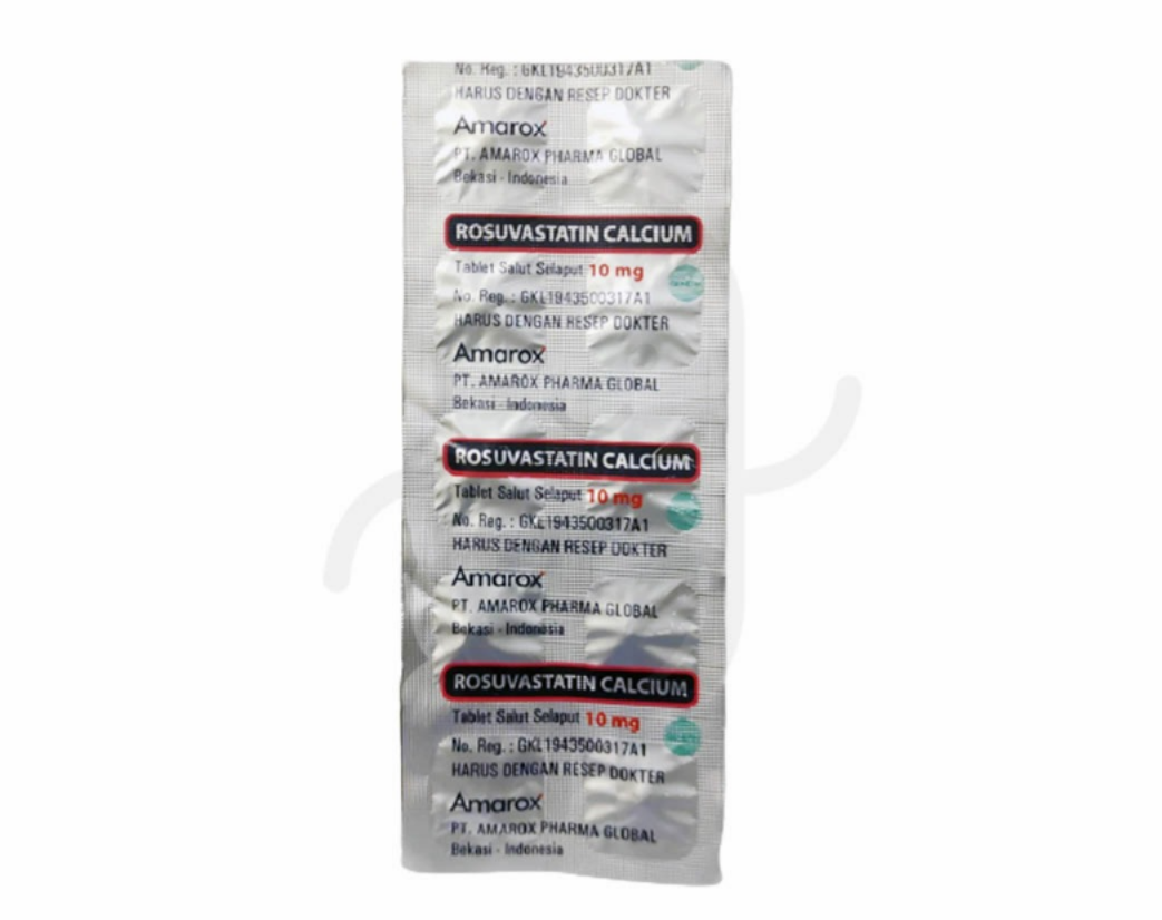 ROSUVASTATIN CALCIUM AMAROX 10 MG STRIP 10 TABLET